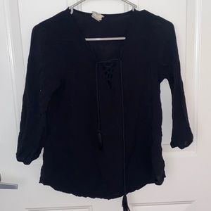 Long sleeve black long sleeve shirt